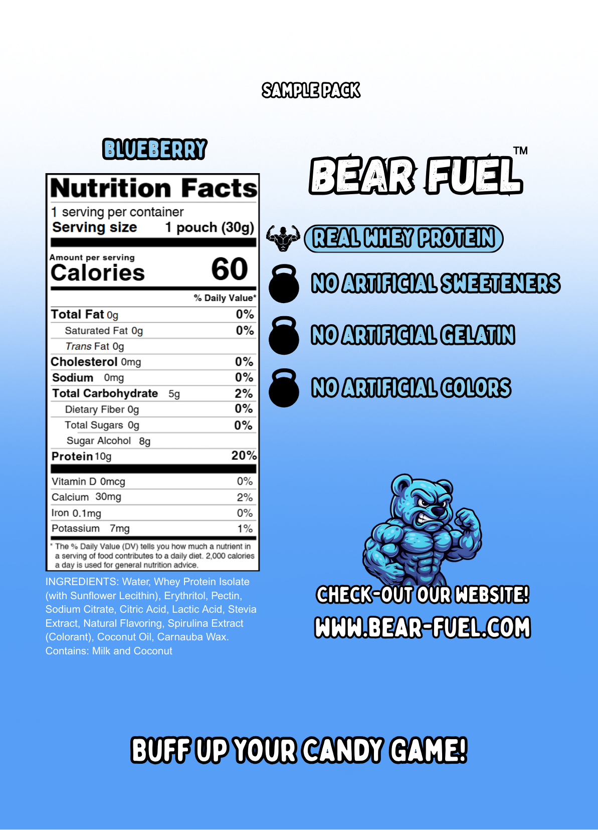 Blueberry Protein Gummies