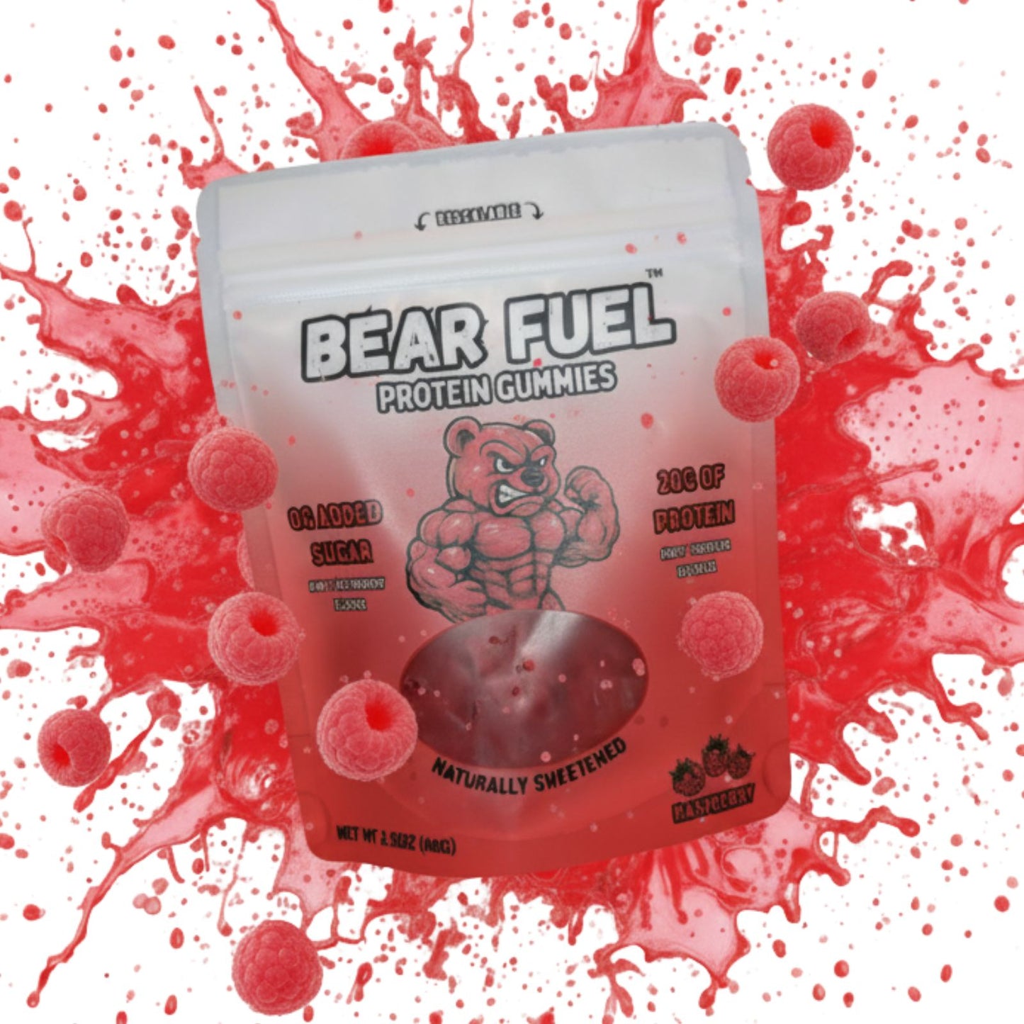Raspberry Protein Gummies